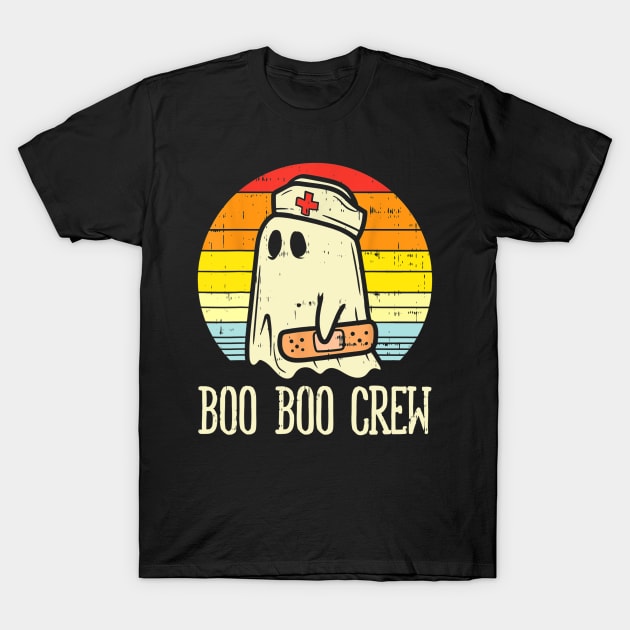 Boo Boo Crew Funny Nurse Halloween Ghost Costume Gift T-Shirt by cobiepacior
